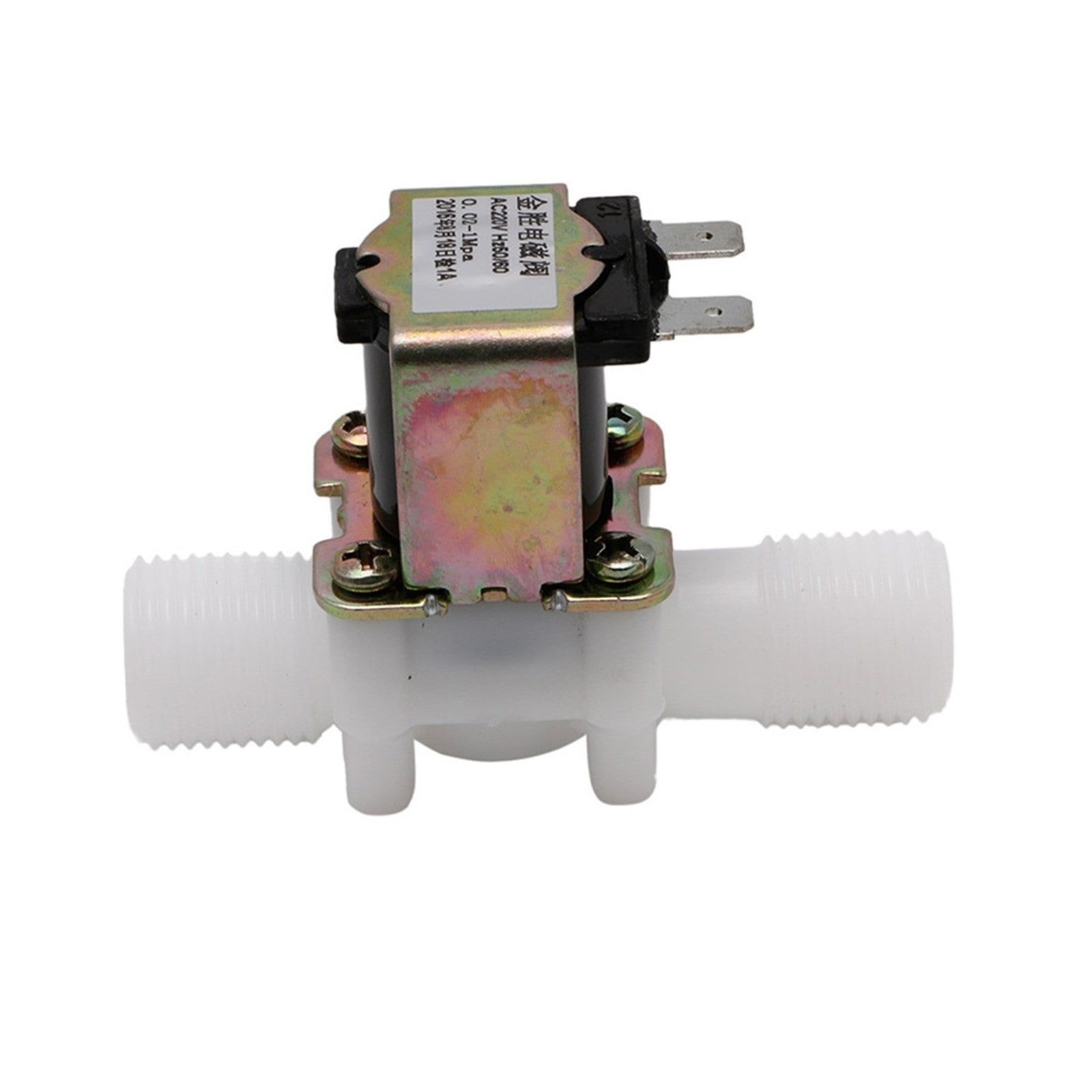 Electric Solenoid Valve DC N/C Water Air Inlet Flow Switch 1/2