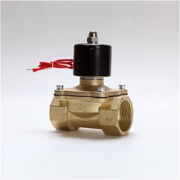 3/4" 110V AC Brass Electric Solenoid Valve - Normally Open For Water, Air, Gas