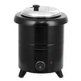 thumbnail image 1 of Electric Soup Warmer, 10.5QT Commercial Soup Kettle with Hinged Lid and Detachable Insert Pot, 86-195 ℉ Adjustable Temperature 304 Stainless Steel Soup Warmer for Restaurants and Home, 1 of 6