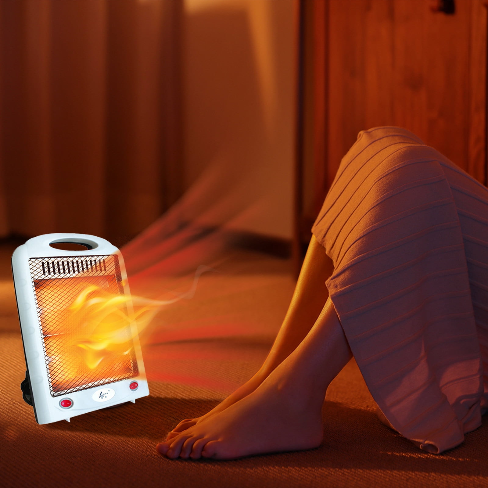 Electric Space Heater,1000W Energy Efficient Space Heaters For Indoor