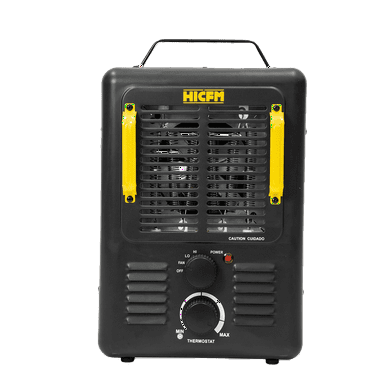 Electric Space Heater 1500-Watt Milkhouse Heater with Thermostat, Tip-over and Overheat protection, UL Safety Approved
