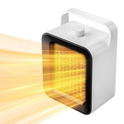 Electric Space Heater, Electric Heater for Indoor Use, Small Portable Heaters for Office Patio Garage Home Use, Mini Desk Ceramic Heaters with Overheat & Tip-Over Protection