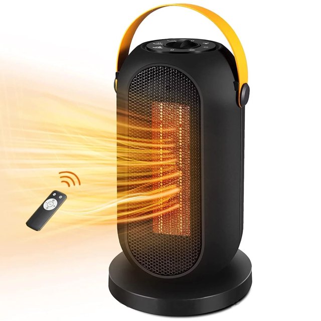 Electric Space Heater, Portable 90°Oscillating Heater with Overheating