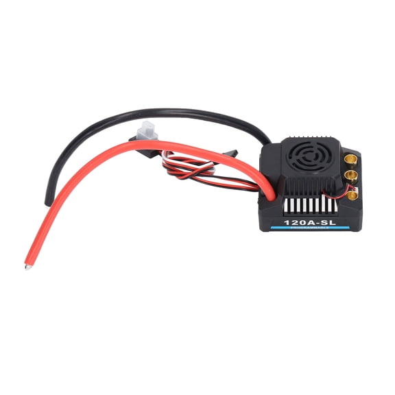Electric Speed Controller, 120A Dustproof RC Brushless ESC Excellent Heat Dissipation Professional Programmable For 1/8 RC Car