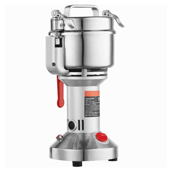 Electric Spice Grinder 550g, Commercial Grain Mill High Speed - for Herbs, Coffee Beans, Seeds, Dry Grains, Adjustable Coarseness, Stainless Steel