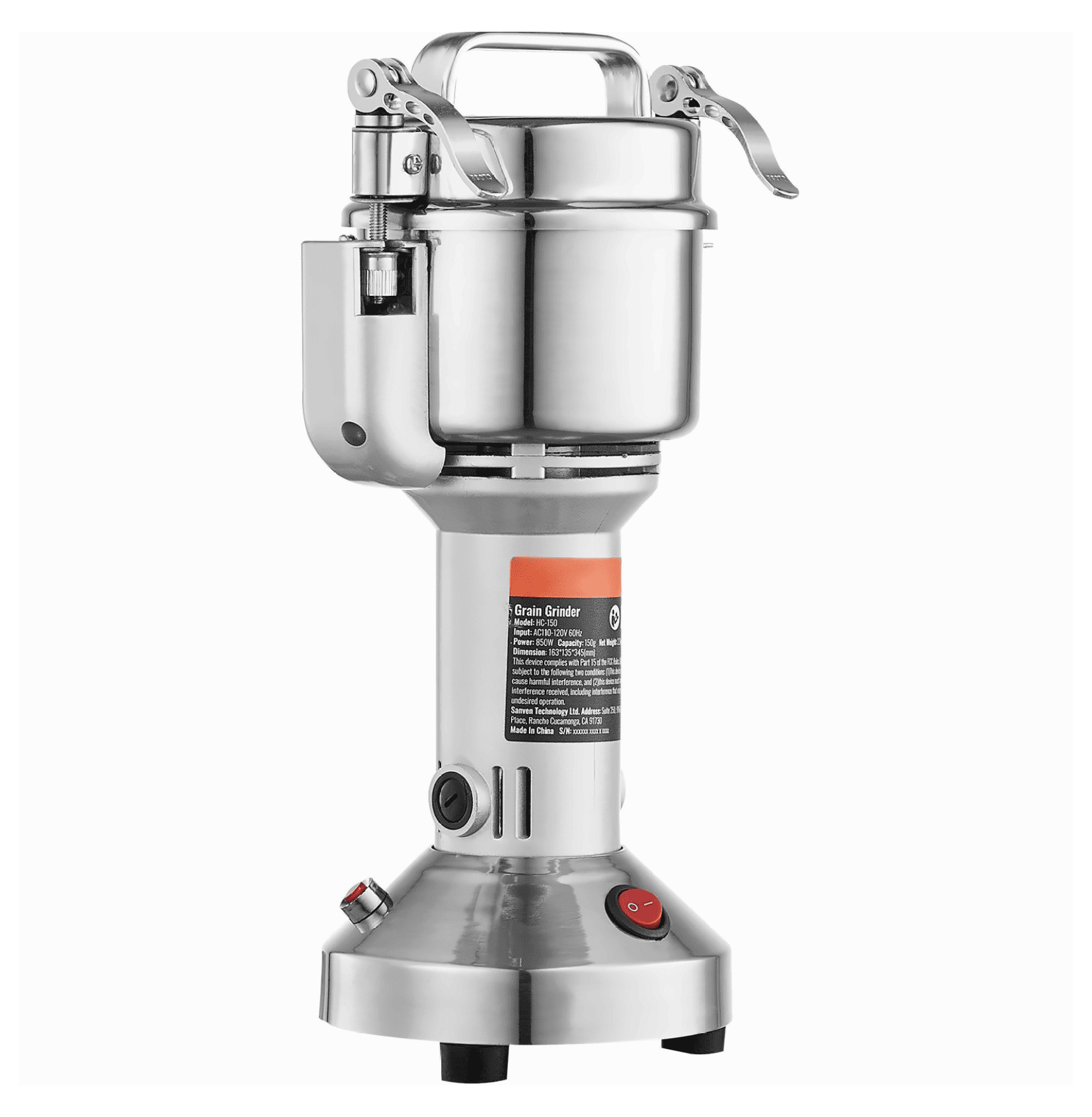 Electric Grain Mill Grinder 750g, 2000W Spice Grinder, Stainless Steel Pulverizer, for Grains, Spices, Coffee, Corn, Pepper, Dry Food Powder Making