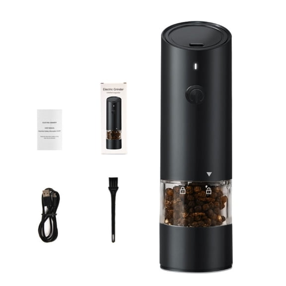 Electric Spices Grinder for BBQs with LED Lighting USB Rechargeable Peppers Mill for Cooking Enthusiasts Kitchenwares
