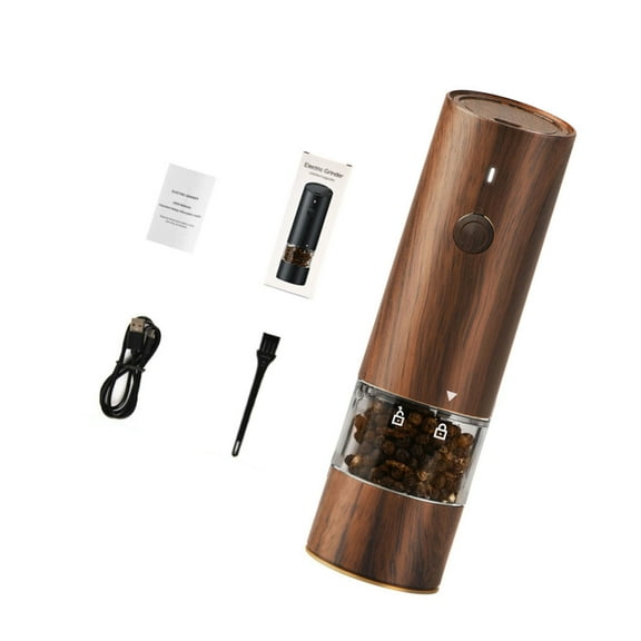 Electric Spices Grinder for BBQs with LED Lighting USB Rechargeable Peppers Mill for Cooking Enthusiasts Kitchenwares