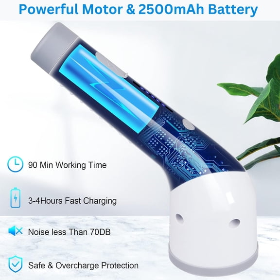 Electric Spin Scrubber 8-in-1 with MOP Clip - Adjustable Extension Arm & 8 Replaceable Brushes - Cordless Cleaning Power Shower Grout Scrubber for Kitchen, Bathroom, Tub, Tile, Floor