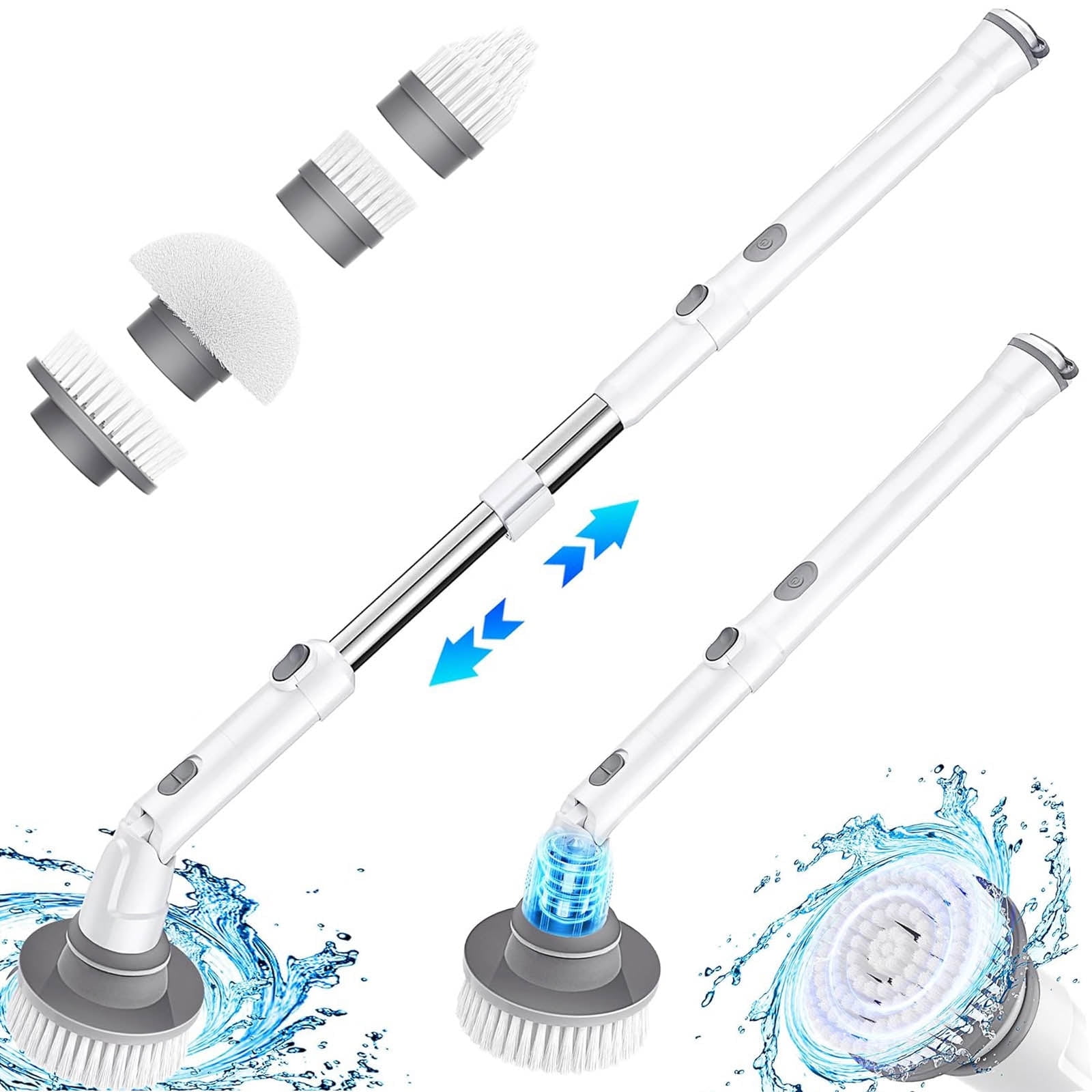 Electric Spin Scrubber Cleaning Brush, Electric Cordless Shower