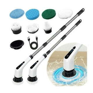 Qaestfy Shower Scrubber Cleaning Brush Combo Tub and Tile Scrubber Cle