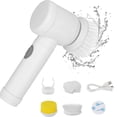 thumbnail image 1 of Electric Spin Scrubber, Cordless Cleaning Brush with 5 Replaceable Brush Heads, Speed with Handle for Bathroom Kitchen Car, 1 of 5