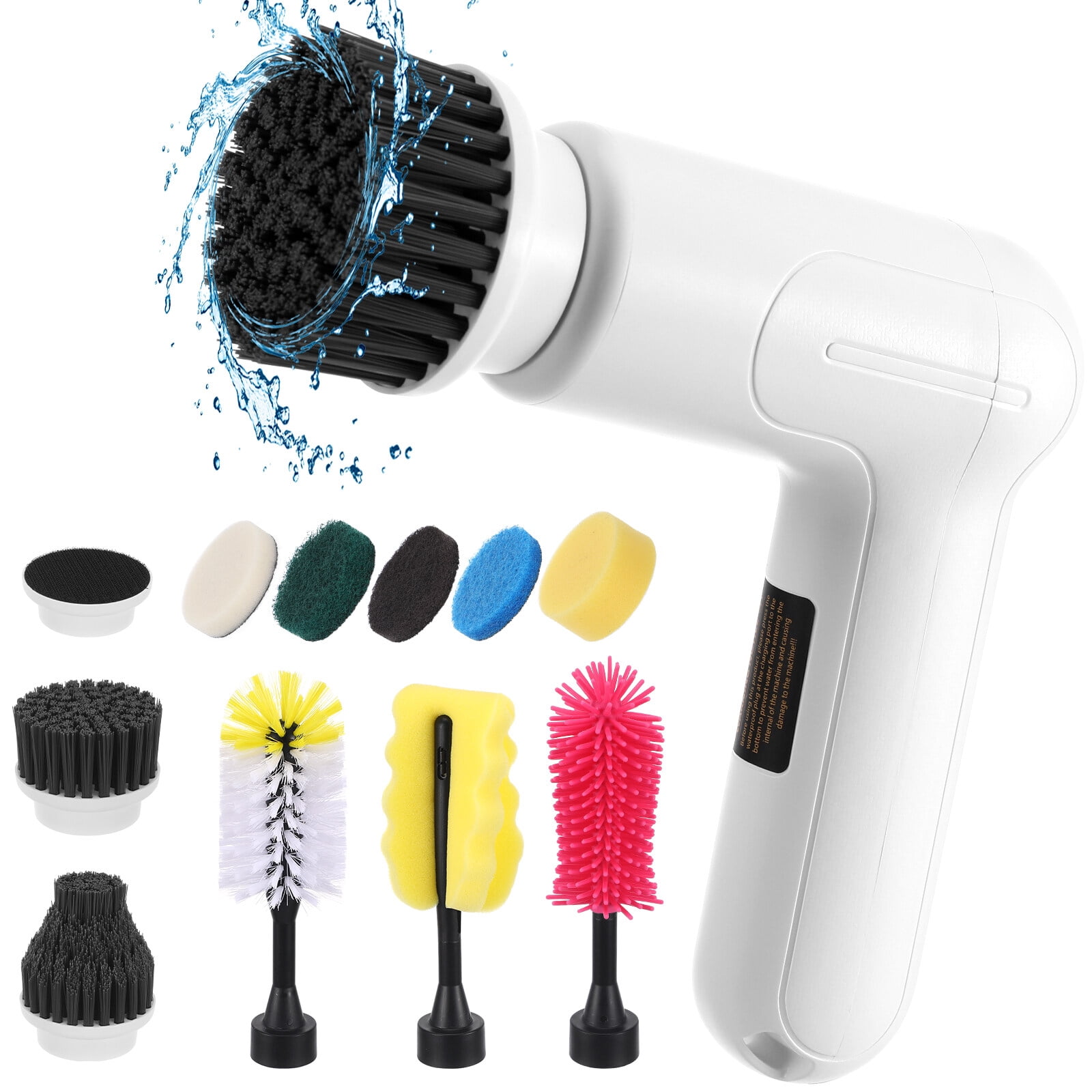 Electric Spin Scrubber, Cordless Motorized Cleaning Brush and ...