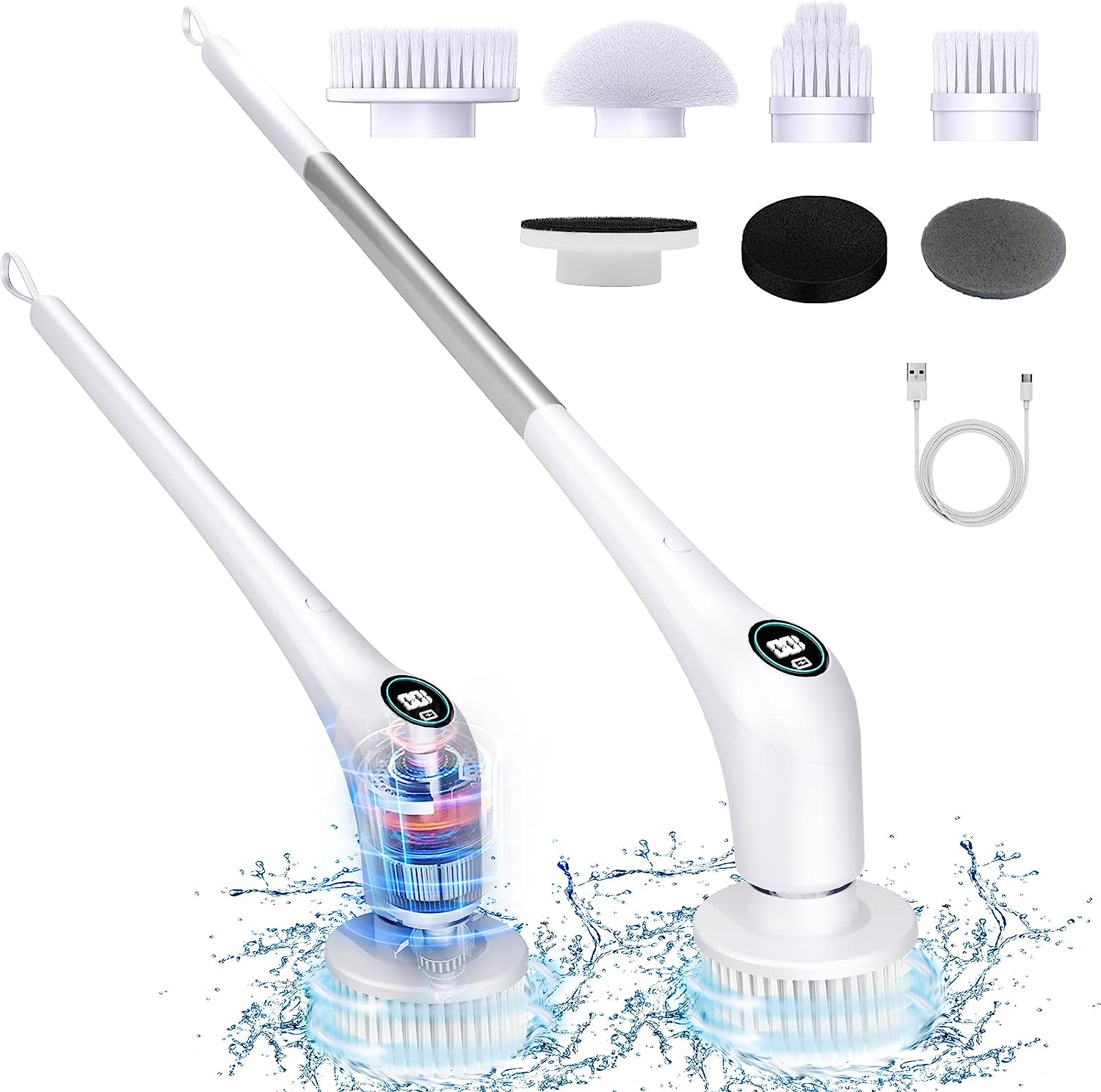 Electric Spin Scrubber,Cordless Power Scrubber,Shower Scrubber for