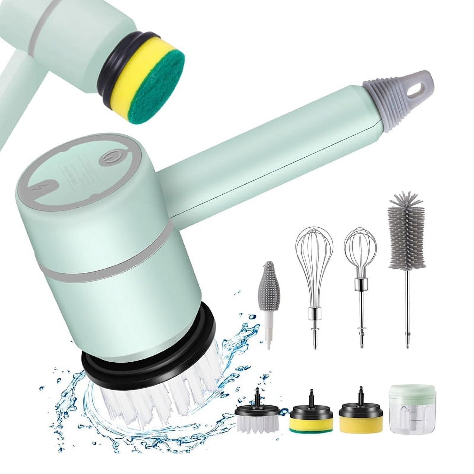 Electric Spin Scrubber,Electric Cleaning Brush,Rechargeable Power Scrubber with 8 Replacement