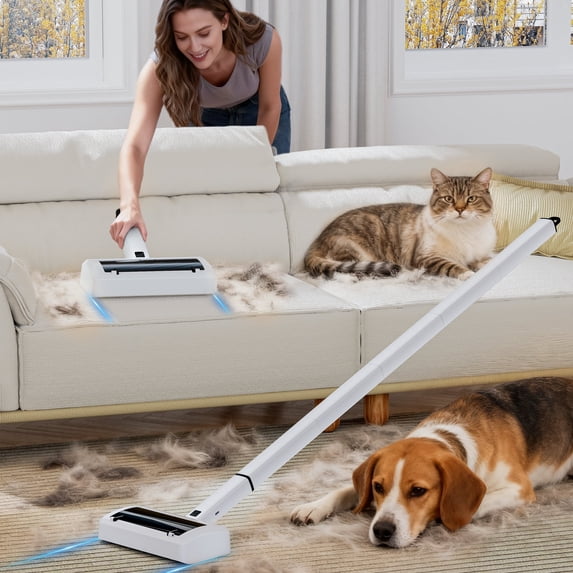 Electric Spin Scrubber, Finelien Electric Cleaning Brush 7 Brush Heads Cordless Shower Scrubber