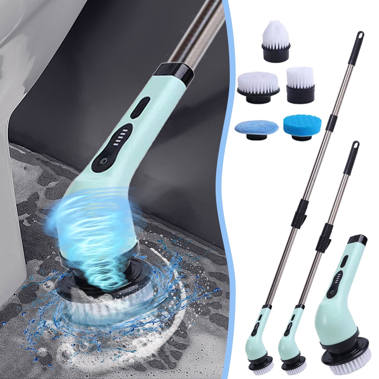 Electric Spin Scrubber, Harpi Cordless Cleaning Brush IPX7 Waterproof ...