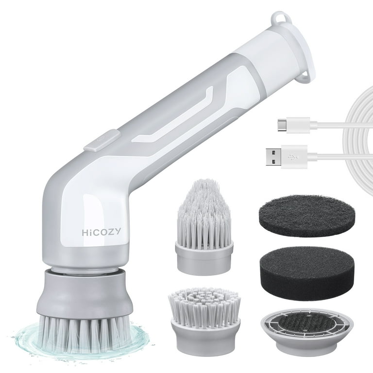 Electric Spin Scrubber, HiCOZY Cordless Shower Cleaning Scrub