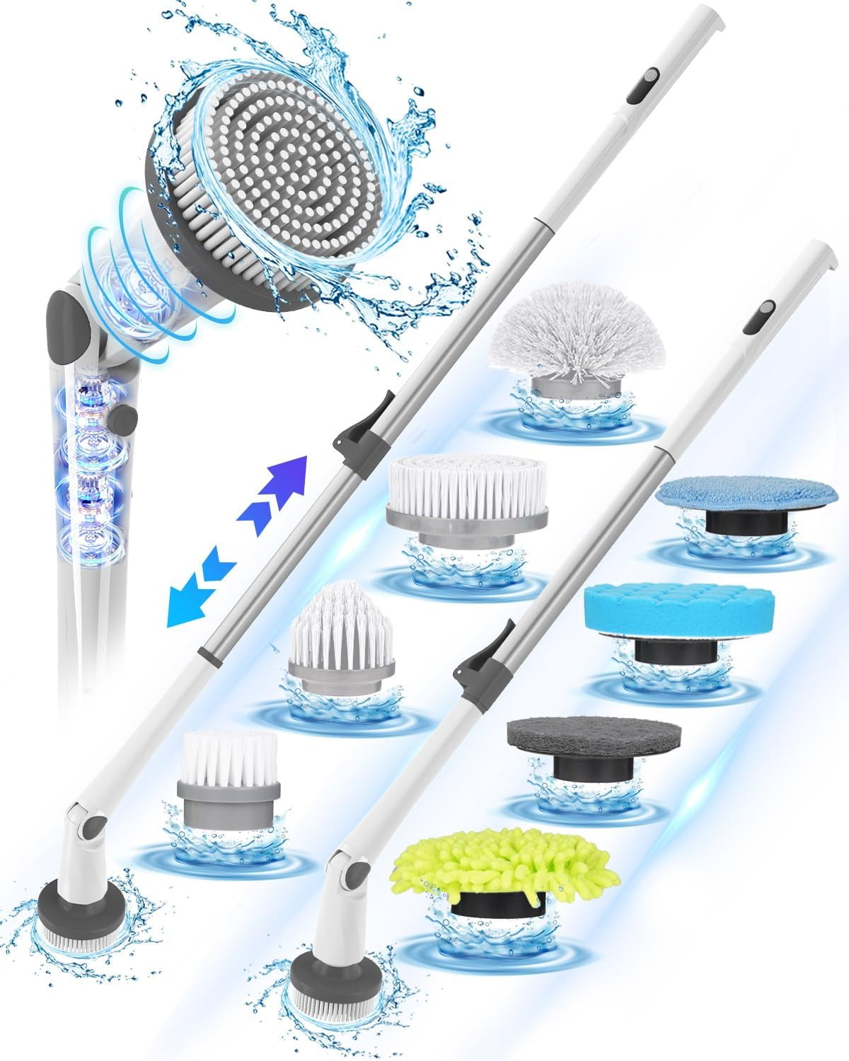 Electric Spin Scrubber, Luxury Power Cleaning Brush for Bathroom Floor