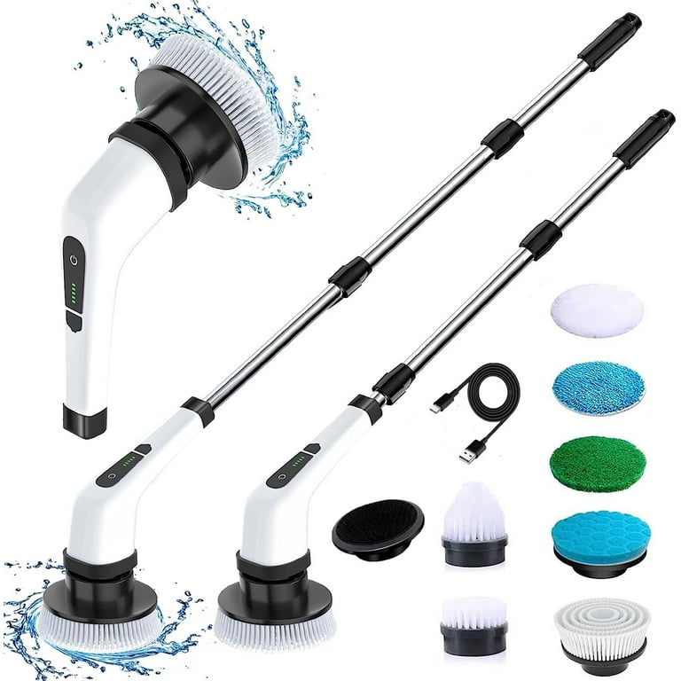 Extendable Cordless Power Scrubber For Bathrooms & Kitchen