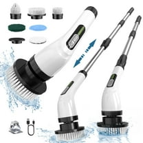 Electric Spin Scrubber for Cleaning Bathroom: Cordless Power Shower Scrubber - Electric Cleaning Brush for Tile Tub