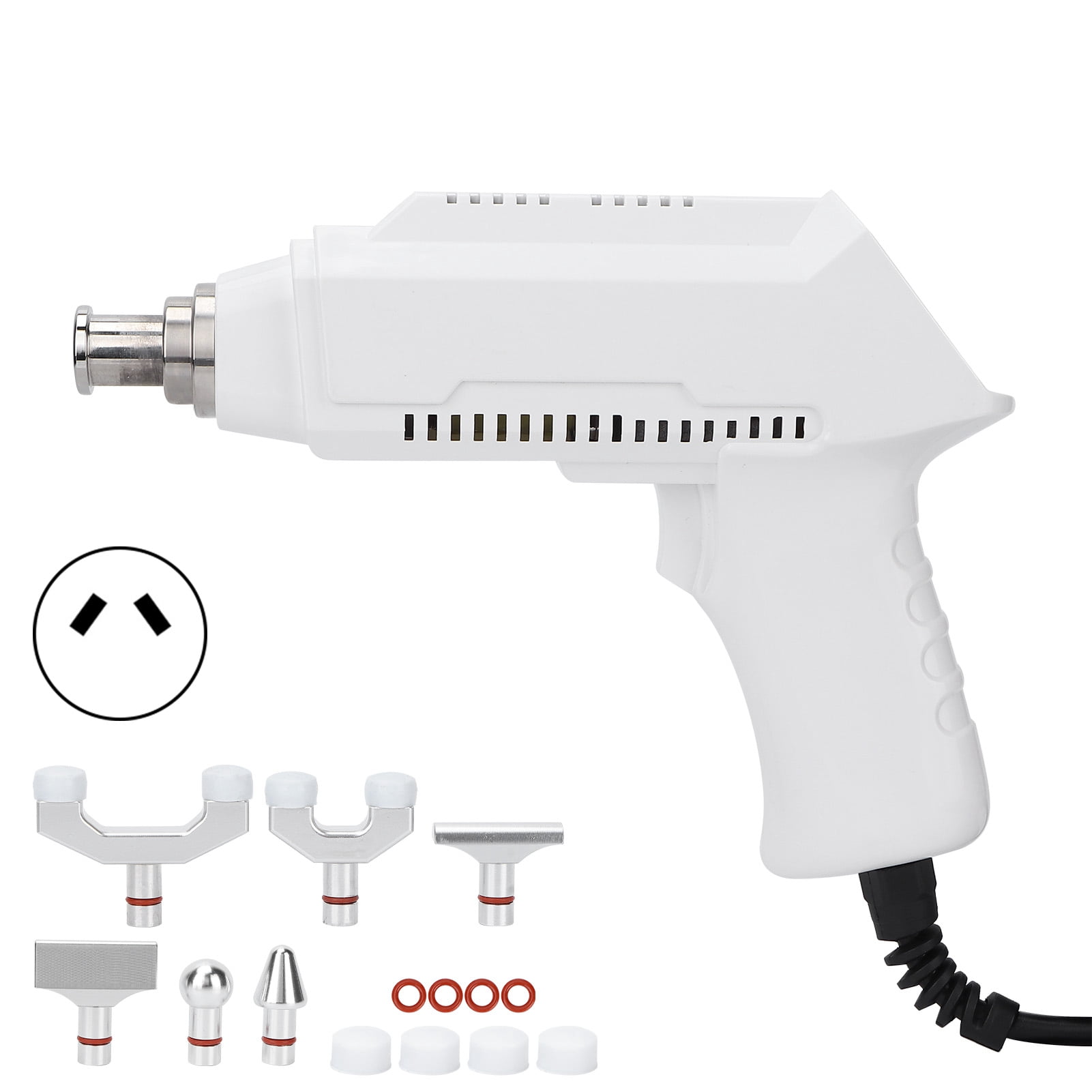 Electric Spine Massager Adjusting Corrector Gun Electric Spine Chiropractor WhiteUS Plug 110V