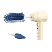 Electric Spins Scrubber with Replaceable Cleaning Brush Head Convenient Baby Bottle Cleaner Effective Cleaning Tool