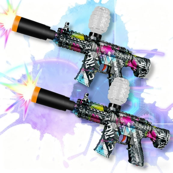 Electric Splatter Ball Blaster Splat Blaster Gel Ball Blaster with Auto Mode for Outdoor Backyard Activities Age 14+