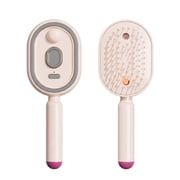 Electric Spray Air Cushion Massage Comb, Self-Cleaning Hair Brush with Water Spray, Bask & Lather Hair Scalp Stimulator & Volumizing Mist, Rechargeable Electric Scalp Massager