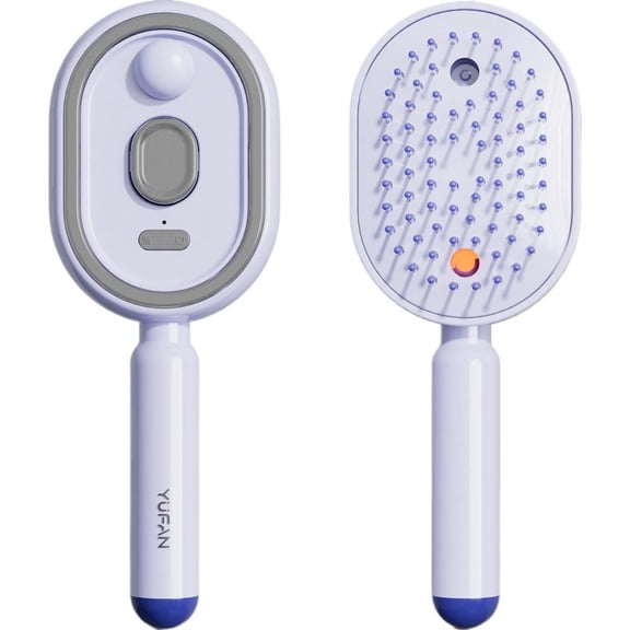 Electric Spray Cushions Massage Comb for Hair Care,2-In-1 Misting Hair Brush With Water Spray,Soft Round Teeth Massage Scalp,Reduce Frizz, Nourishes Hairs, Anti-Static