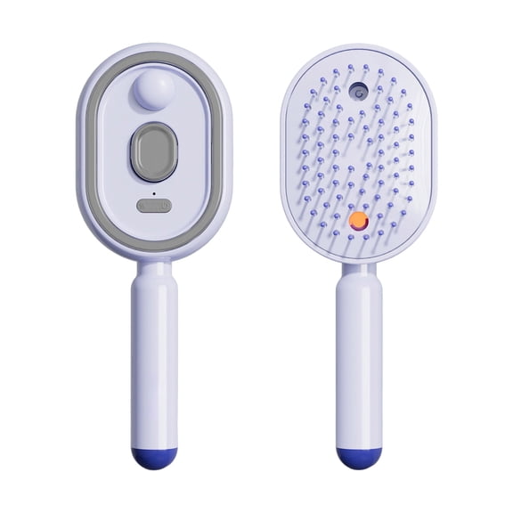 Electric Spray Massage Comb Oil Atomizing Hair Care Brush Self Cleaning Static Volumizing Styling Comb