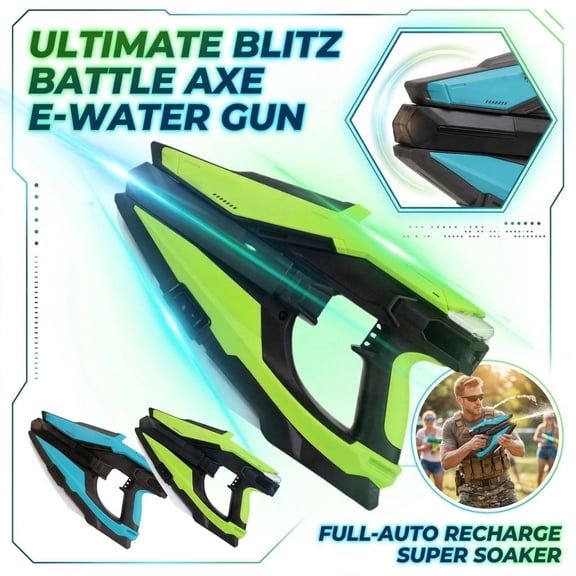 Electric Squirt Gun, Water Gun, Water Blaster, Water Game, 18X7 In, Gun Grip, Outdoor Game, Summer Activities, Electric, Playset, 1 Pc, Black Teal