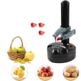 thumbnail image 1 of Electric Stainless Steel Vegetable Fruit Peeler with Adjustable Robotic Arm, Automatic Multi-Shape Peeling, 3 Replaceable Blades, Battery/Adapter Powered, 1 of 9