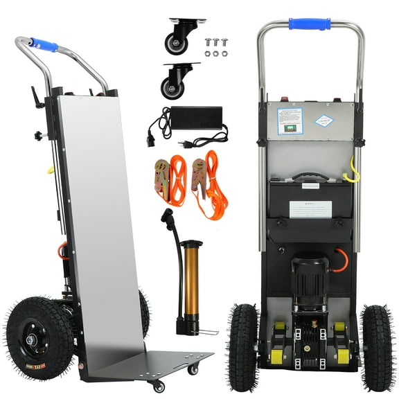 Electric Stair Climbing Dolly, 1200W Electric Stair Climbing Hand Truck, 880lbs Max Load Capacity