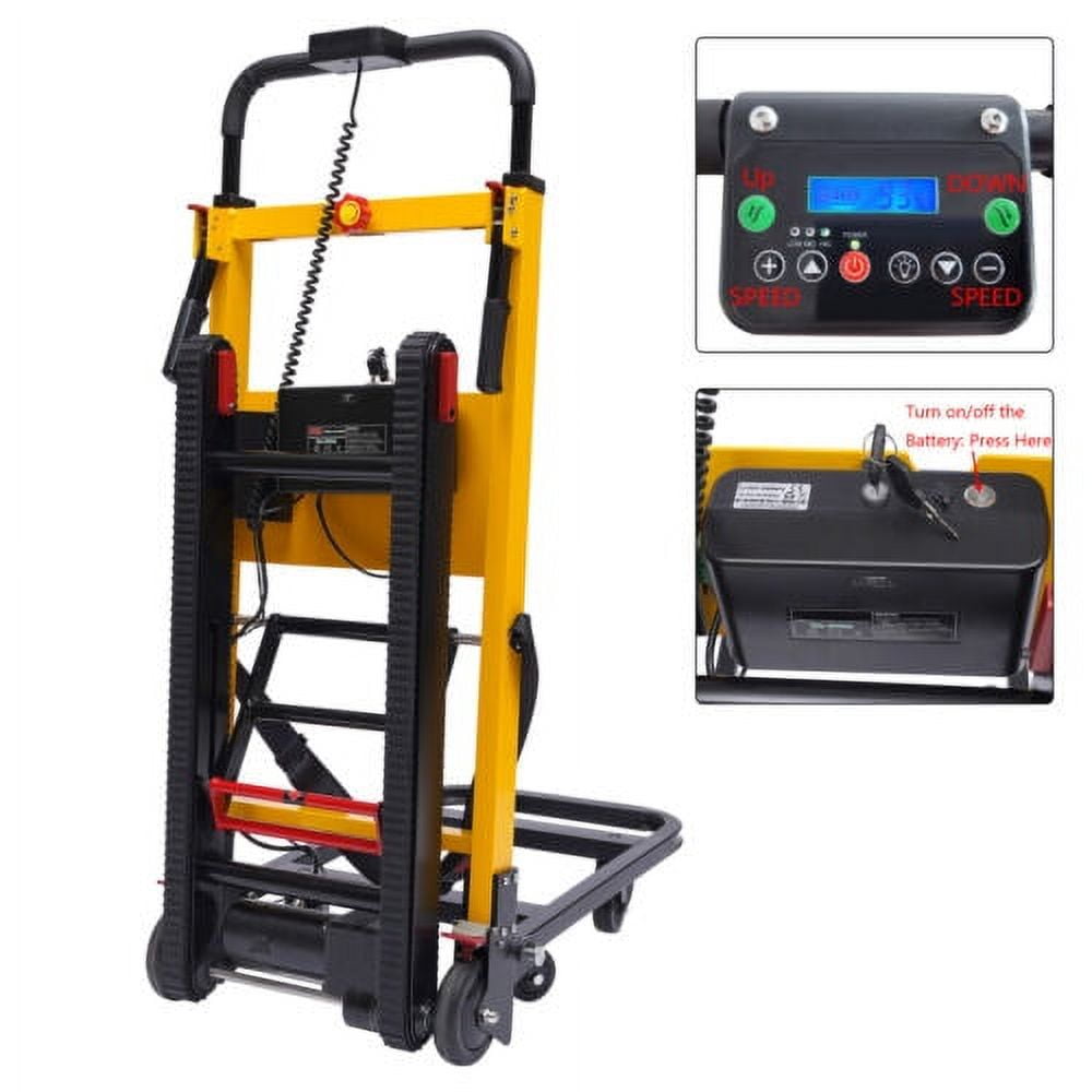Electric Stair Climbing Folding Stair Climber 6Wheels Dolly Appliance