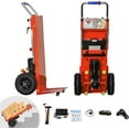 thumbnail image 1 of Electric Stair Climbing Truck Heavy Duty Dolly Cart for Moving,880lb Max Capacity 1200W Motor Power Folding Furniture Climber Trolley with Solid Wheel for Family Removal Ware house(orange ), 1 of 11