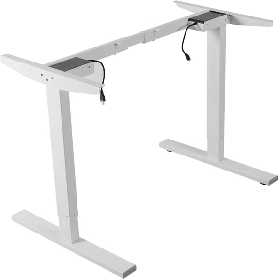 Electric Stand Up Desk Frame Dual Motor Standing Desk Base Height Adjustable Workstation Base with 4 Programmable Memory Controller Steel Legs for Home Office (Frame Only)$$Office