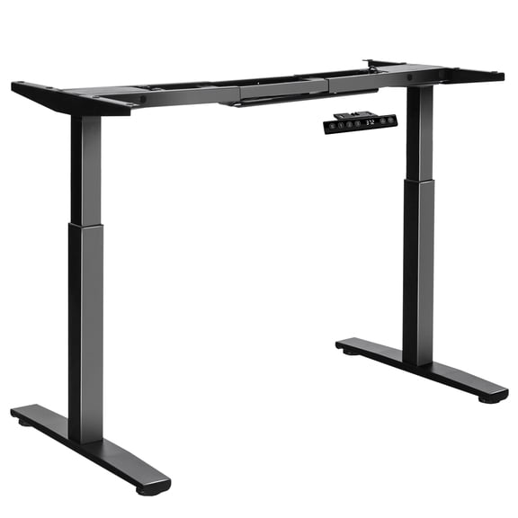 Costway Electric Stand Up Desk Frame Dual Motor Height Adjustable Sit Stand w/Controller