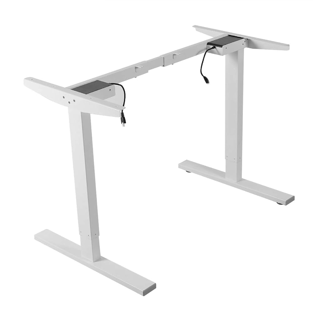Electric Stand Up Desk Frame Dual Motor Standing Desk Base Height