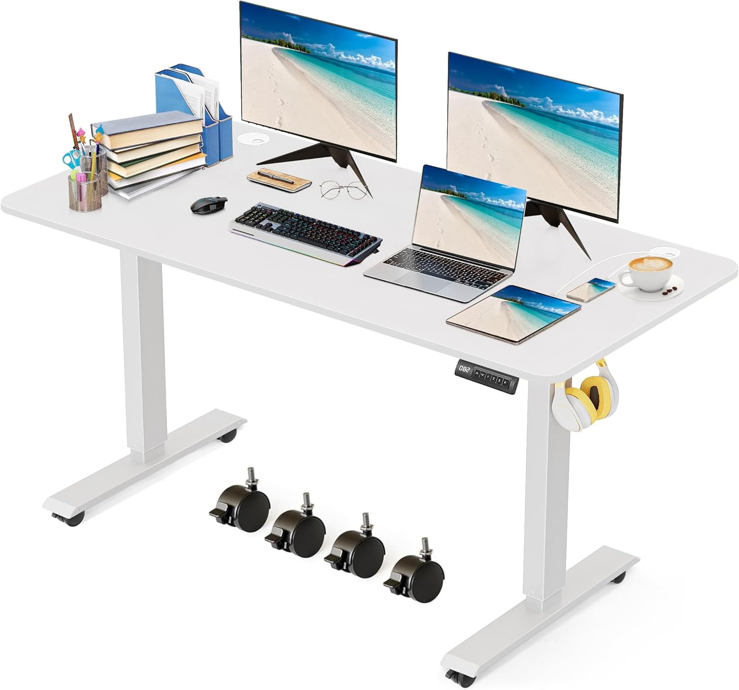 Electric Standing 70 x 27 Inches Adjustable Height Sit Stand Up for ...