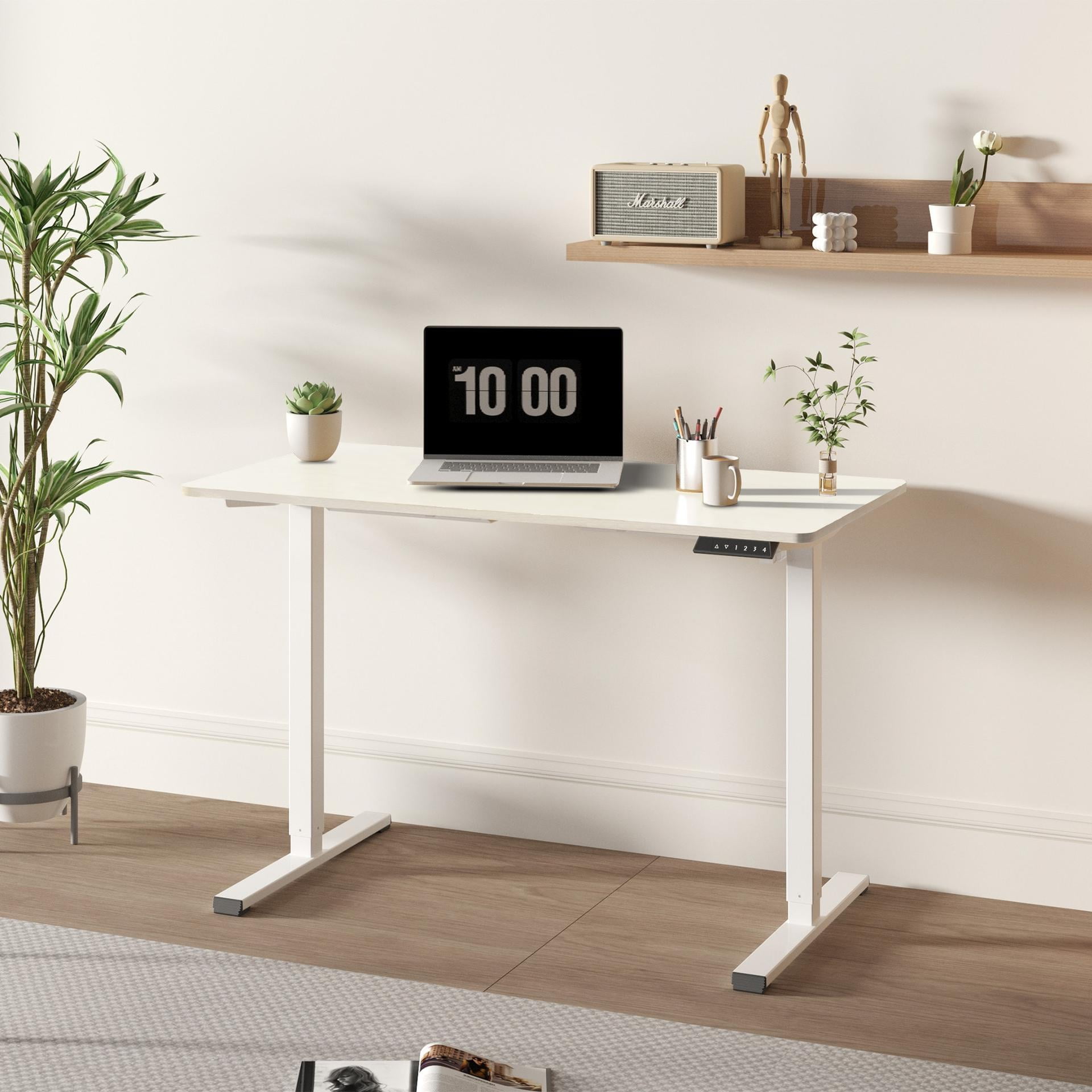 Electric Standing Desk, 28-46" Adjustable Height Motorized Sit Stand Home Office Desk