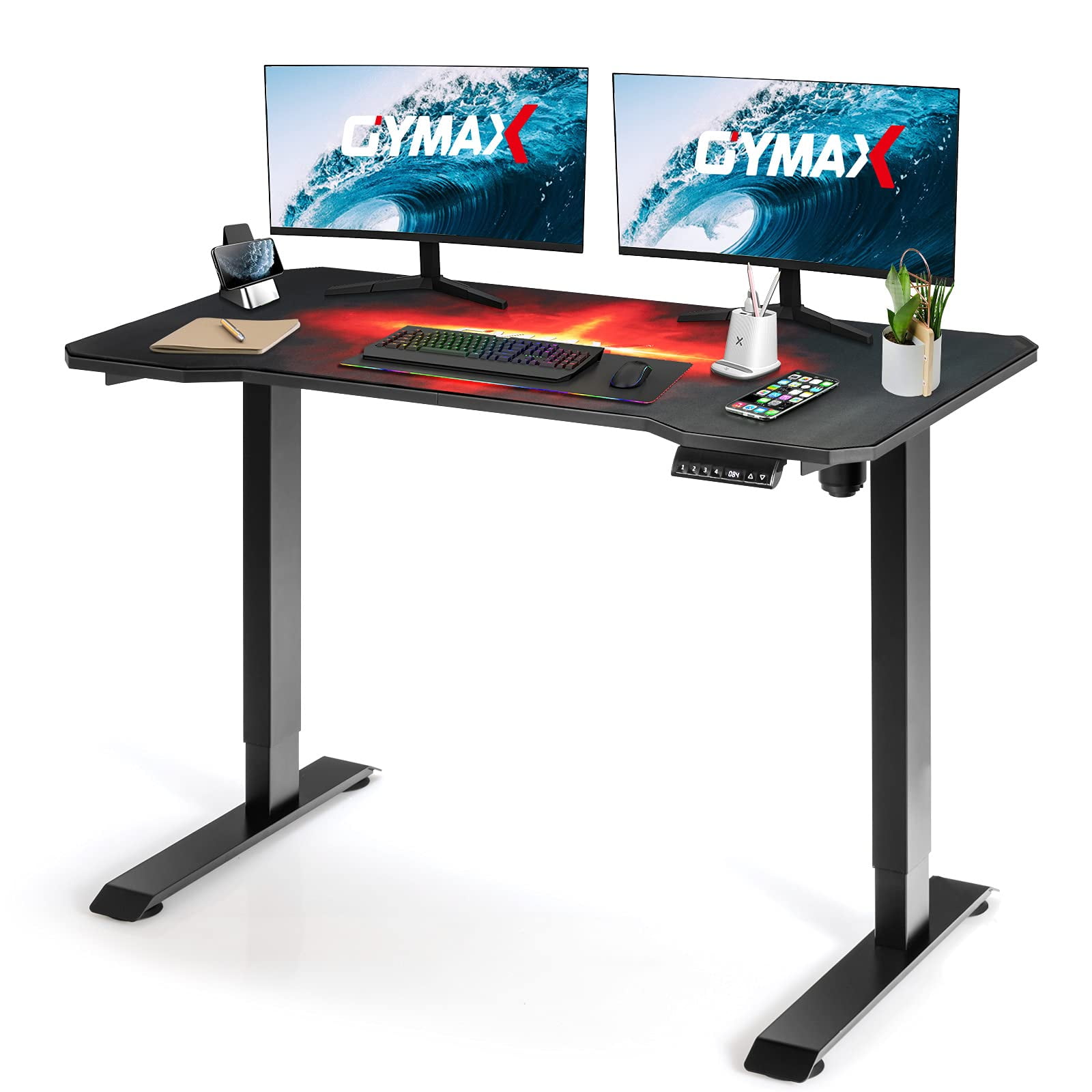 Electric Standing Desk 48x24 Inches, Adjustable Height Computer ...