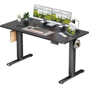 Electric Standing Desk 55x24 Inch - Height Adjustable Desk with Memory Presets, Black