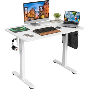 Electric Standing Desk Adjustable Height Sit Stand Home Office Desk with Splice Board