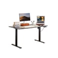 thumbnail image 1 of Electric Standing Desk, Adjustable Height Stand Up Desk, 55 x 24 Inches Splice Board Sit to Stand Computer Desk Home Office Furniture Work Study Desk (Black), 1 of 7
