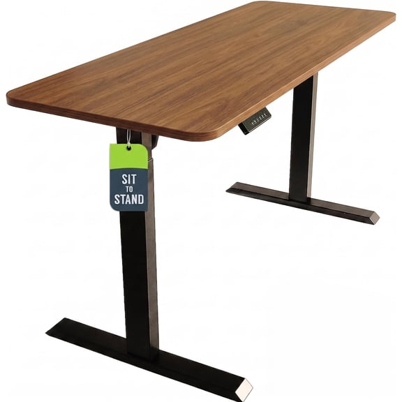 Electric Standing Desk Frame 60 x 24 Inch Motorized Workstation with Memory Settings