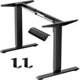 thumbnail image 1 of Electric Standing Desk Frame,Memory Controller Height Adjustment,176lbs Weight Capacity,For 37 to 77.5" Desktop,Ergonomic Sit Stand Desk Base for Home Office,Black Frame Only, 1 of 7