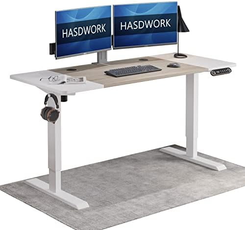 Electric Standing Desk, Height Adjustable Sit Stand Up Computer Table ...