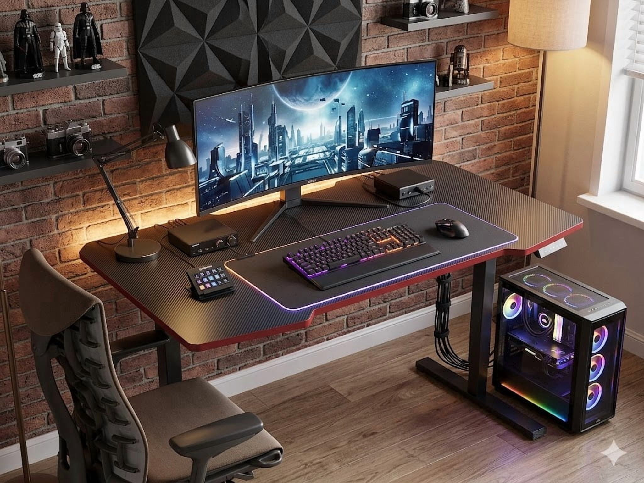 Electric Standing Desk, Height Adjustable Sit Stand up Home Office Desk Computer Workstation