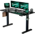 thumbnail image 1 of Electric Standing Desk with Sedentary Reminder, 55 x 24 Inch Adjustable Height Electric Standing Desk Stand up Desk for Home Office, 1 of 6